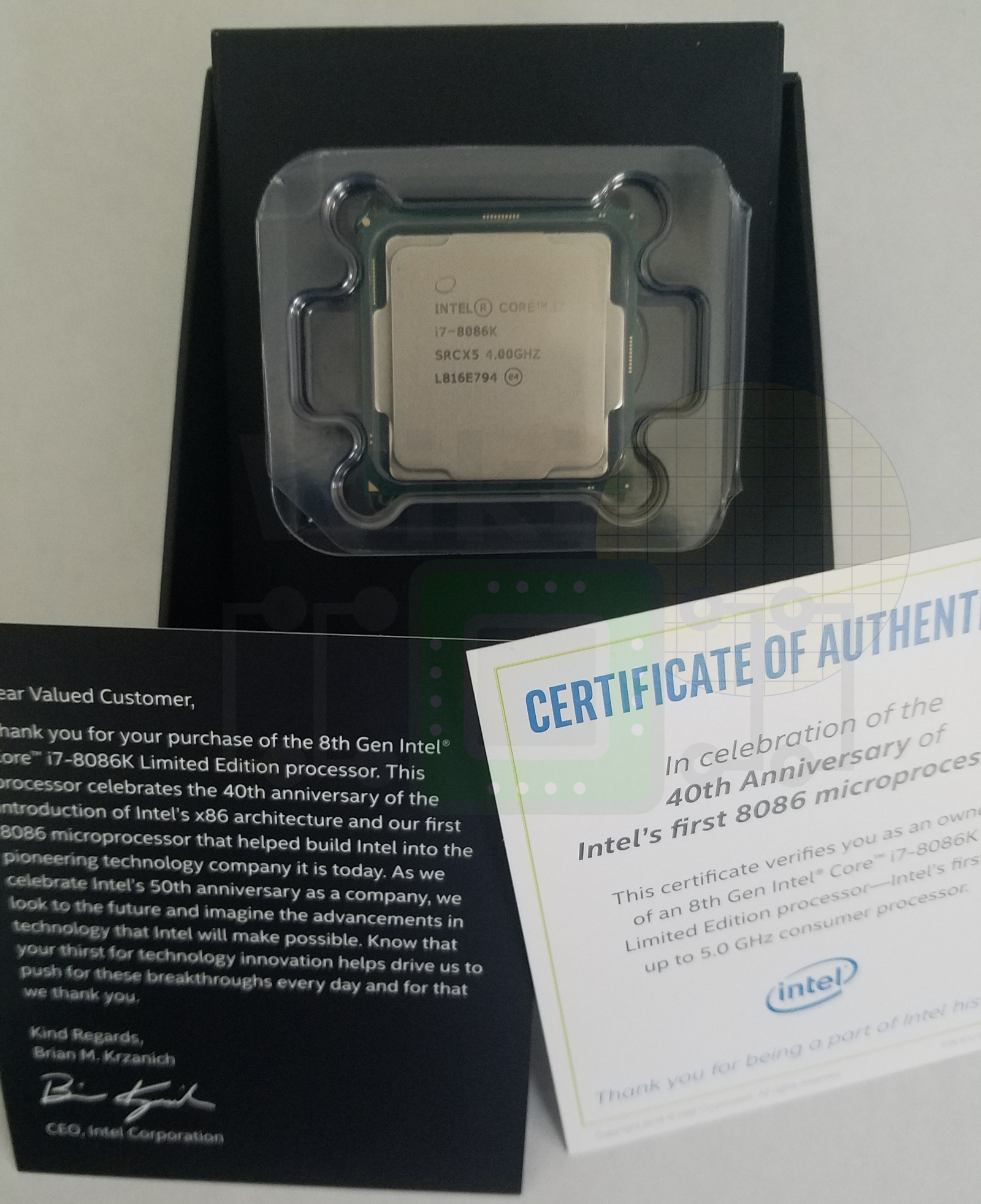 Intel Announces a 5 GHz Core i7-8086K, Launches on the 40th