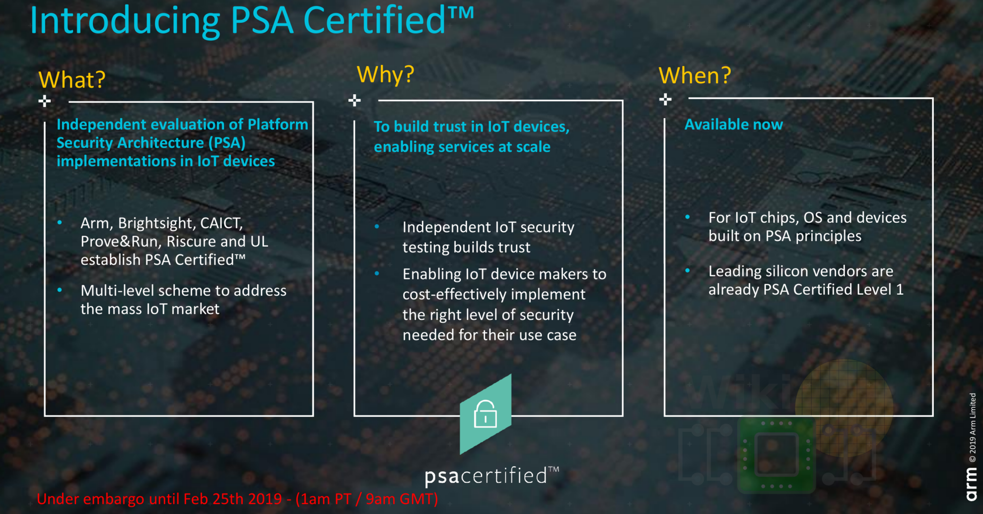 Arm Announces a New Security Certification Program for IoT Devices